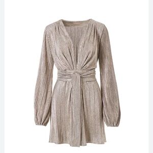 NEW Metallic Mini MELISSA ODABASH Banks
Dress. Silver. Size M